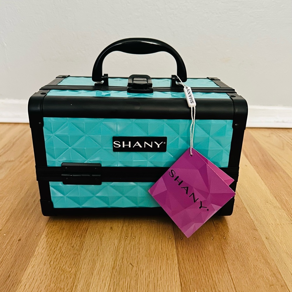 SHANY Turquoise and Black Makeup Organizer Case